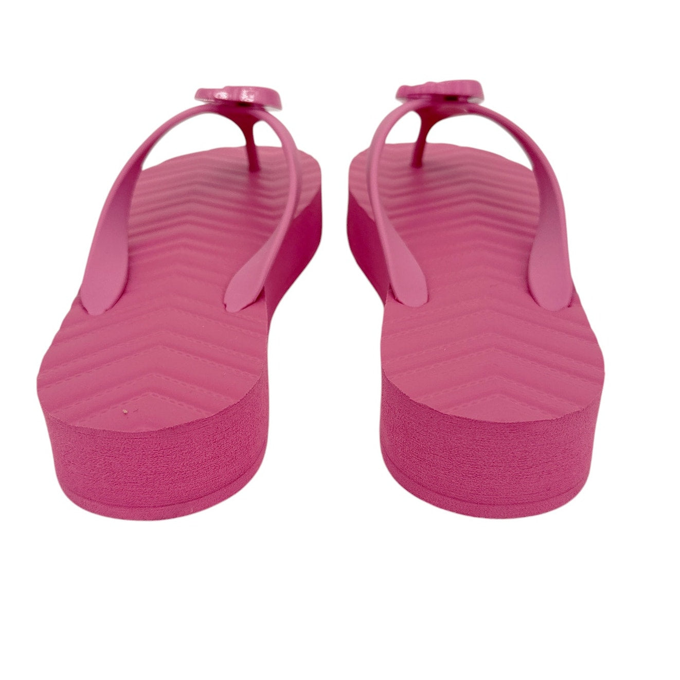 GUCCI Chevron Logo Thong Flip Flop Sandals || 37