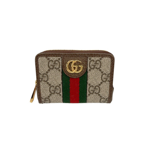 GUCCI GG Supreme Monogram Web Playing Card Case Wallet