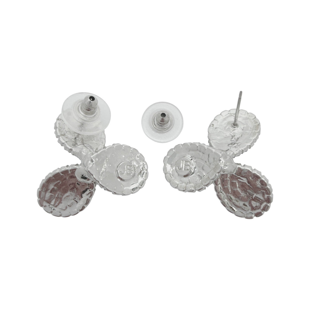 JENNIFER BEHR Amerie Crystal Flower Stud Earrings