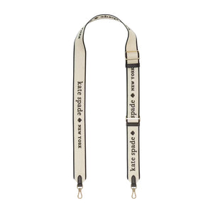 KATE SPADE New York Logo Webbing Bag Strap in Light Natural