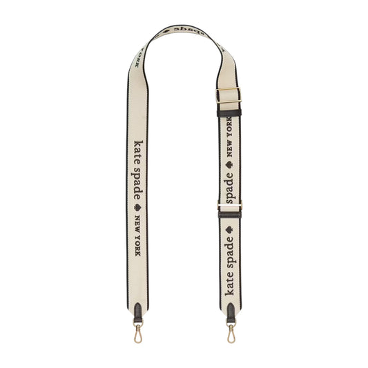 KATE SPADE New York Logo Webbing Bag Strap in Light Natural