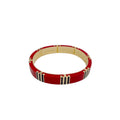 TORY BURCH Icon Enamel Bracelet in Tory Gold / Red / Navy Tory Burch