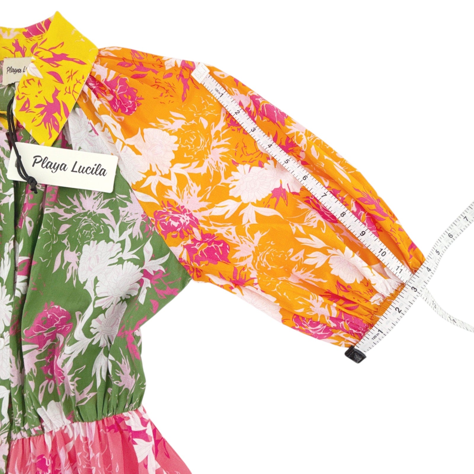 PLAYA LUCILA Prmul 1272 Dress in Orange & Pink Multi XS Playa Lucila
