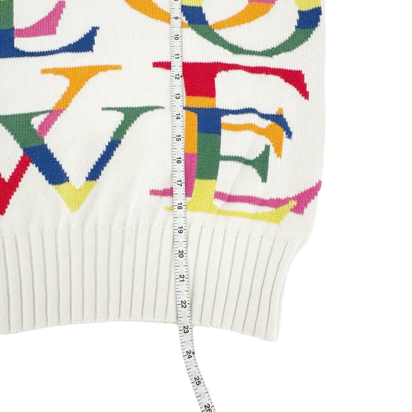 MINNIE ROSE Multi Color LOVE Crew Neck Sweater S