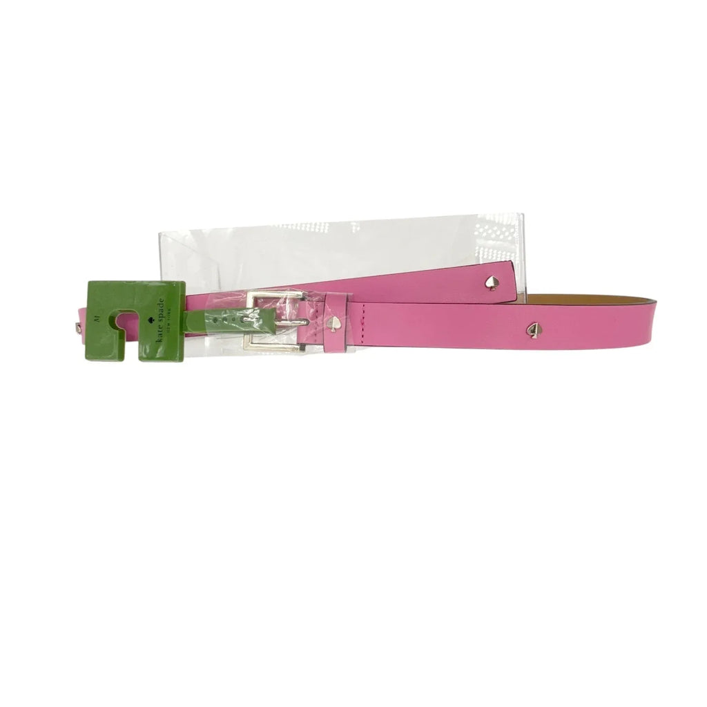 KATE SPADE New York Spade Belt in Rhododendron Grove / Pale Gold M - flyKAMP
