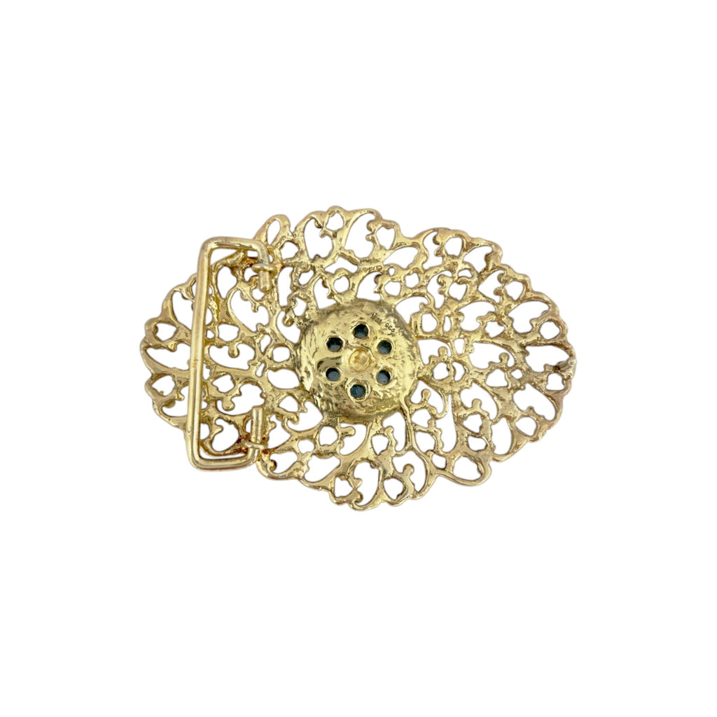 VIRGINS SAINTS & ANGELS VSA Temptation Collection Belt Buckle Gold Plated Silver Virgins Saints & Angels