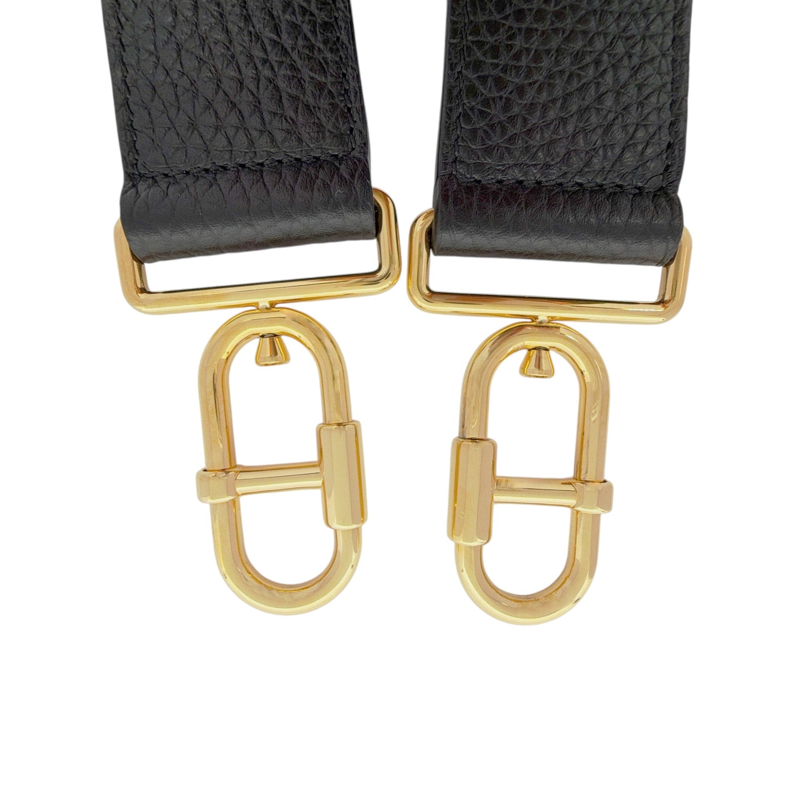 TOM FORD Jennifer Medium Double Strap Bag in Black Grained Leather Tom Ford