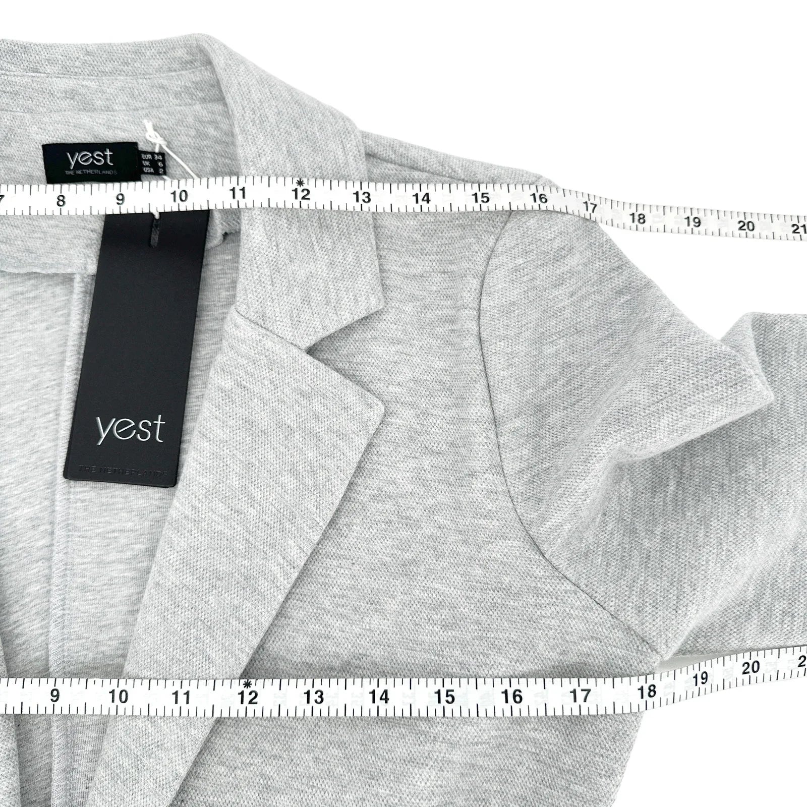 YEST Sweatshirt Blazer in Light Grey 2 - flyKAMP