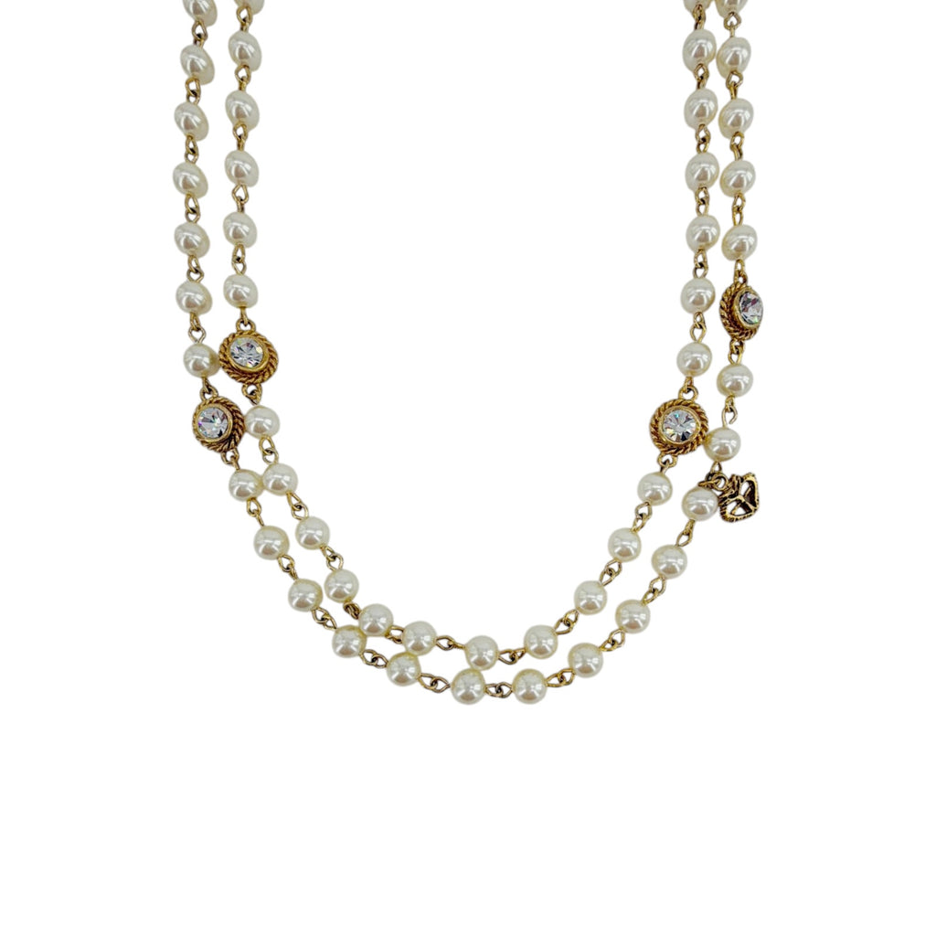 VIRGINS SAINTS & ANGELS VSA Wrap 6mm Pearl Cream & Gold Virgins Saints & Angels