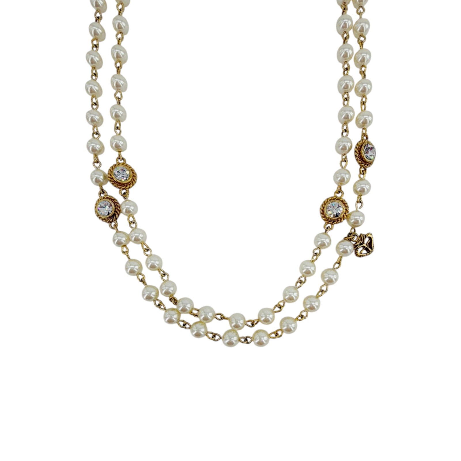 VIRGINS SAINTS & ANGELS VSA Wrap 6mm Pearl Cream & Gold Virgins Saints & Angels