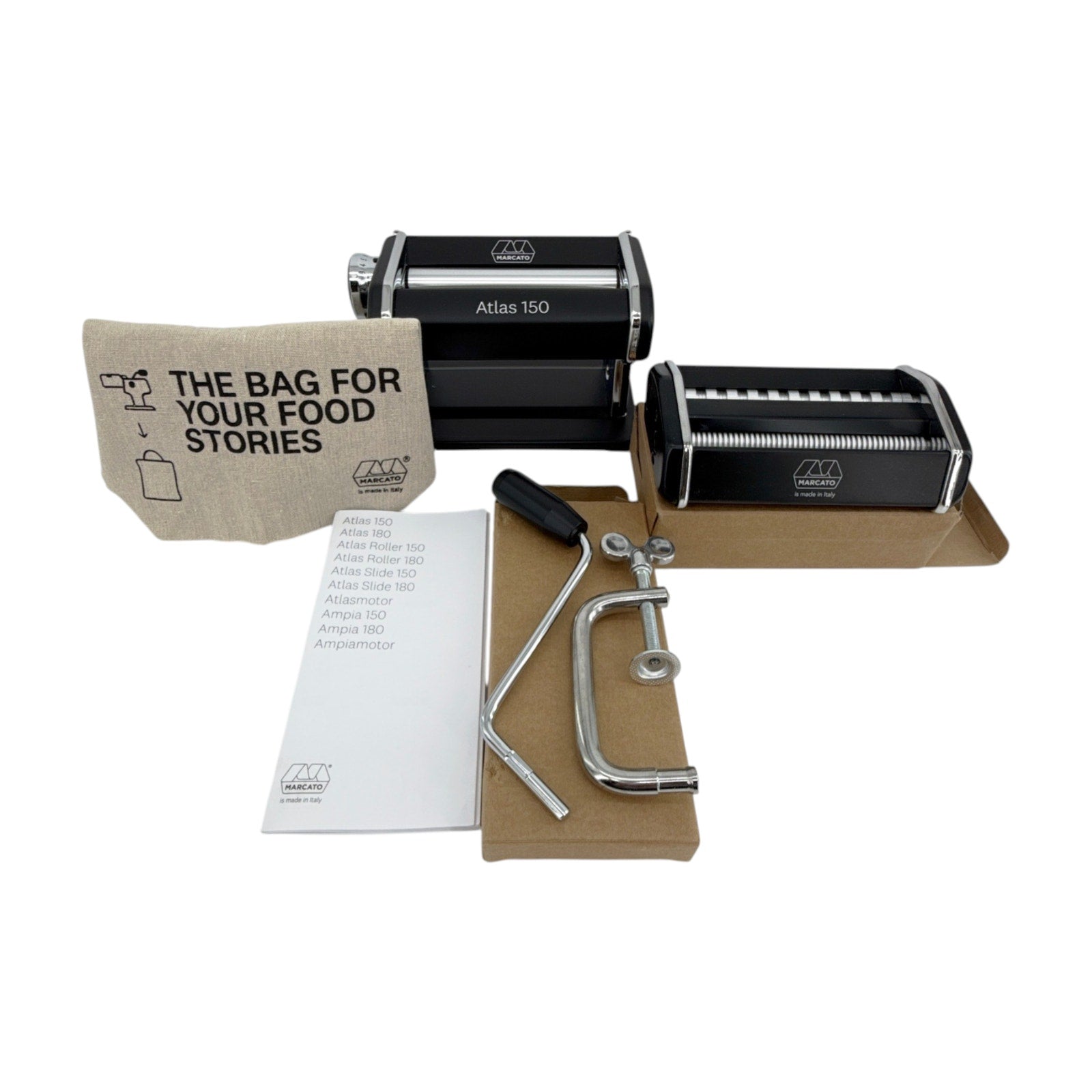 MARCATO Atlas 150 Pasta Machine in Black Marcato