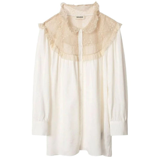 ZADIG & VOLTAIRE Courtney Silk Paisley Jacquard Blouse XS