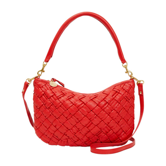 CLARE V. Petit Moyen in Rosa Puffy Woven