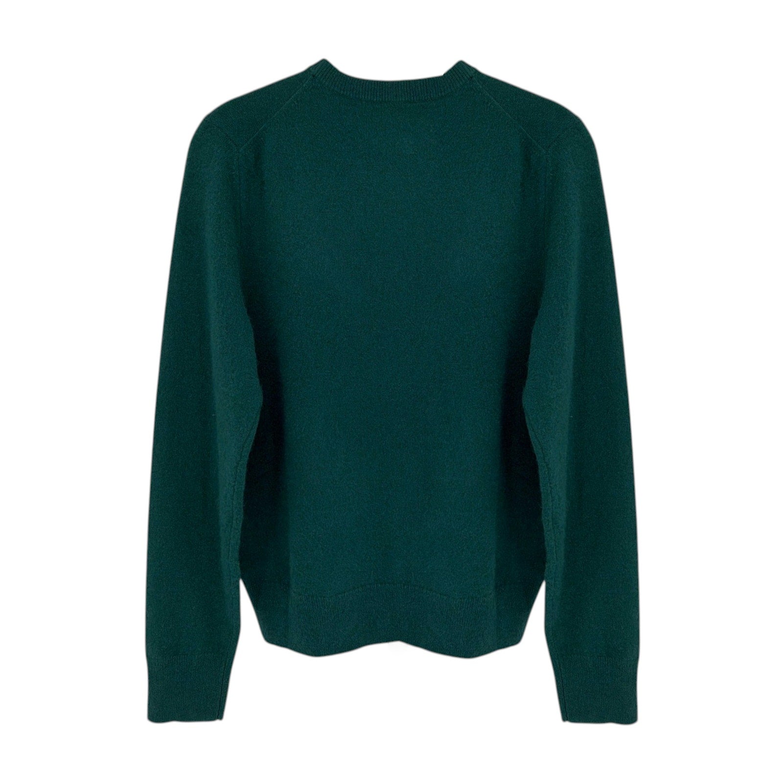 LINGUA FRANCA Do Not Disturb Cashmere Crewneck Sweater in Hunter M LINGUA FRANCA