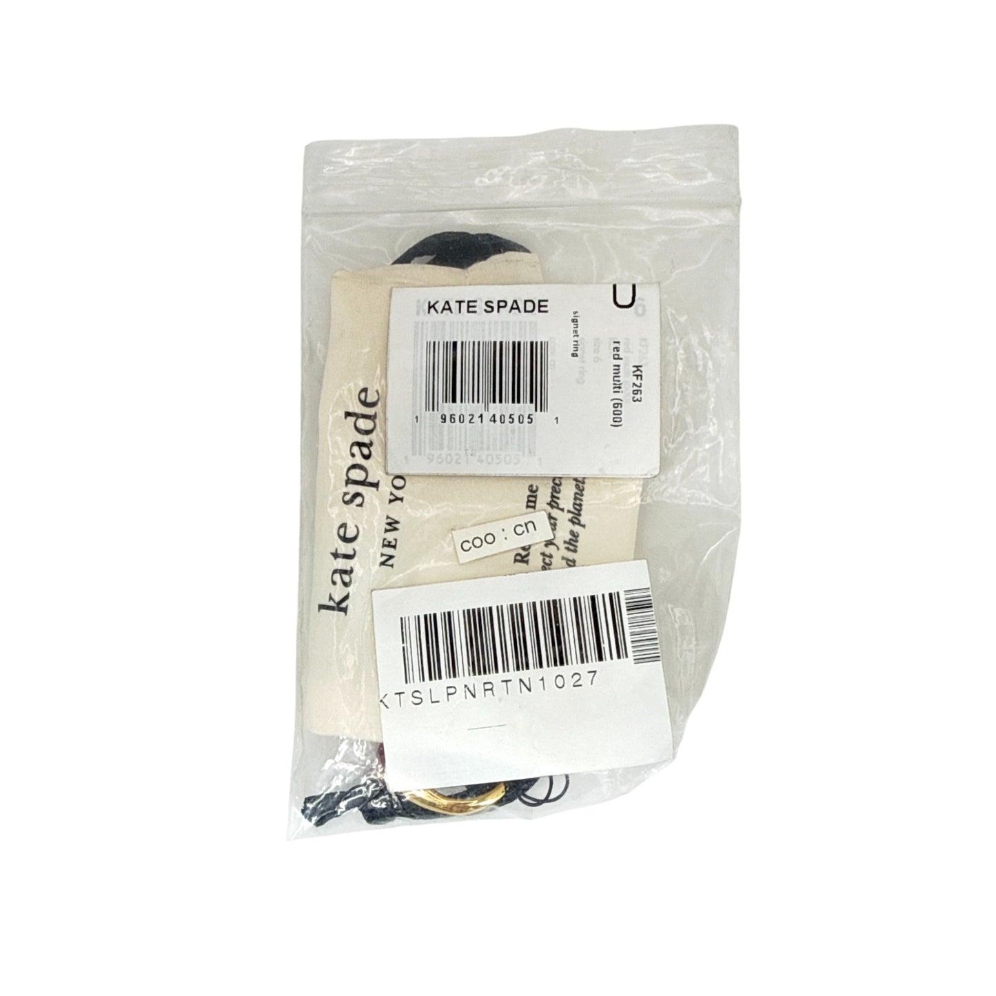 KATE SPADE New York Sweetheart Signet Ring Size 6