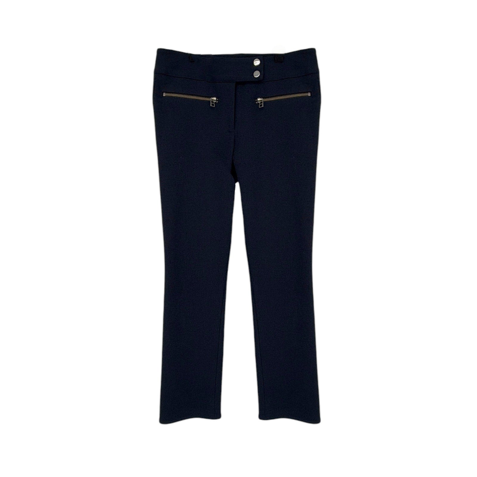 VERONICA BEARD Metro Cropped Kick Flare Pant in Dark Navy 0 Veronica Beard