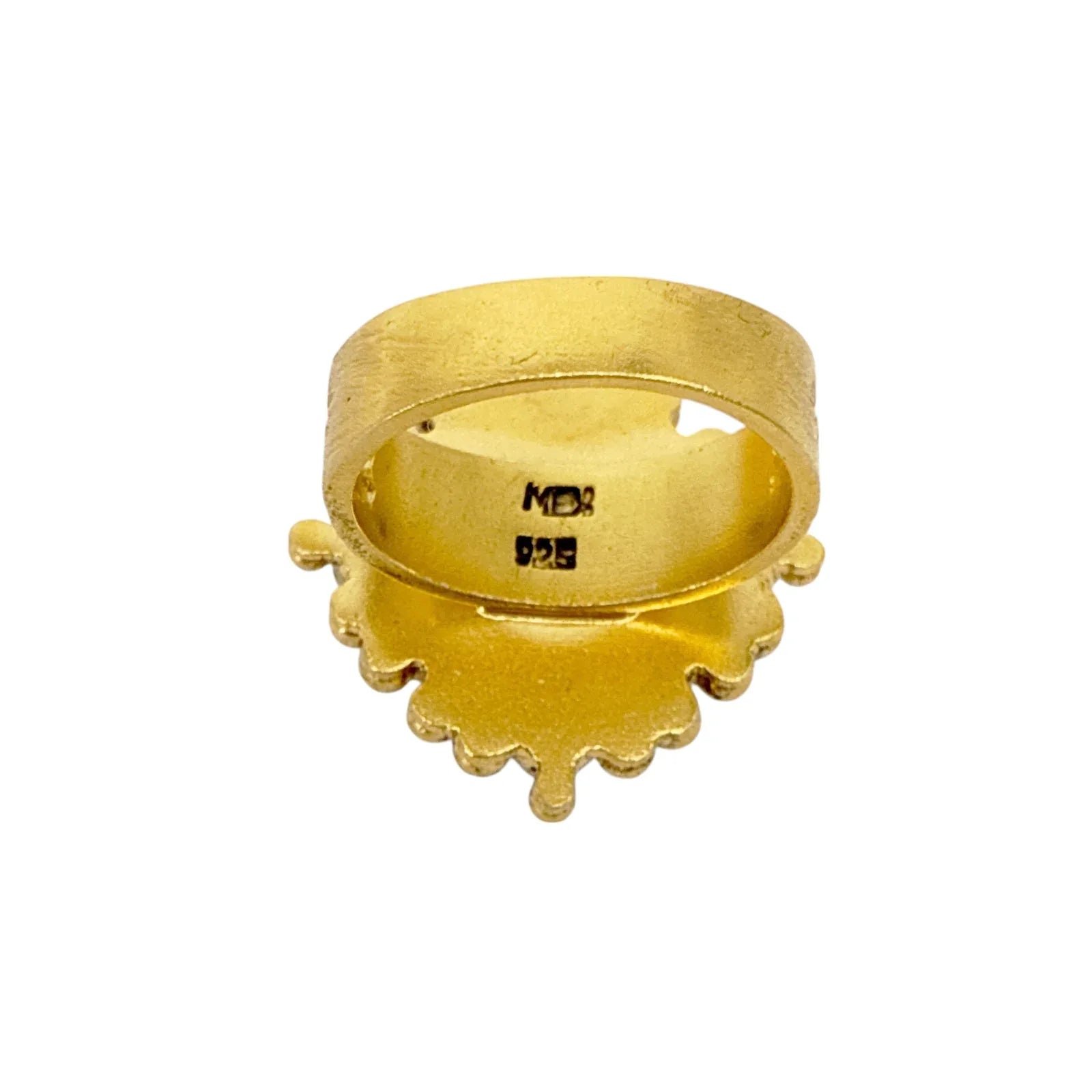 VIRGINS SAINTS & ANGELS VSA Petite Cloister San Benito Ring Gold Size 6 - flyKAMP