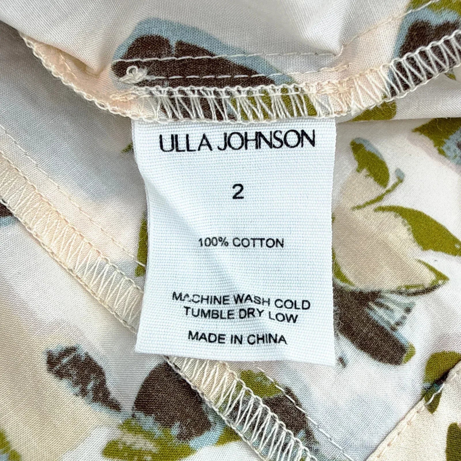 ULLA JOHNSON Loli Short Sleeve Blouse in Lucent 2|S - flyKAMP