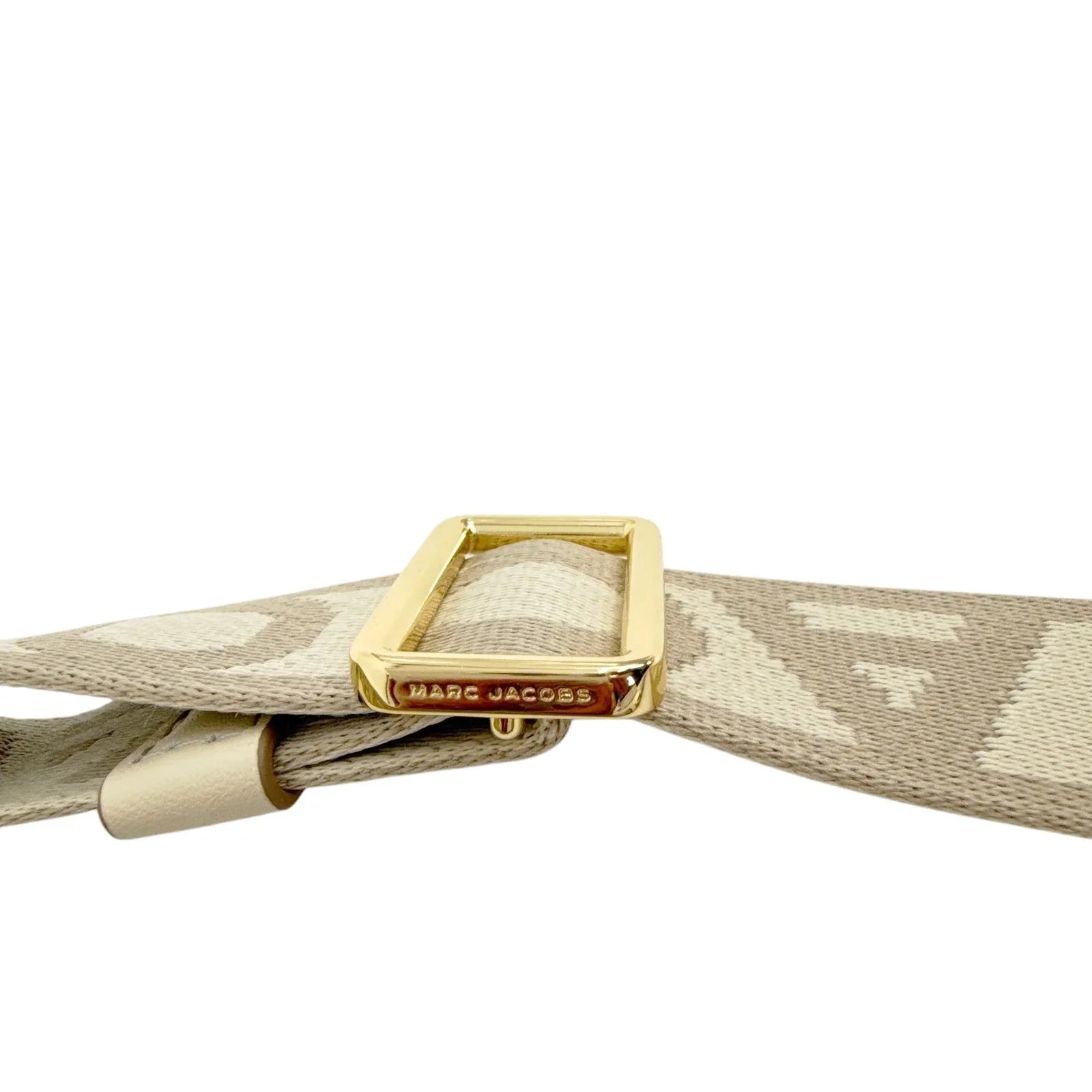 MARC JACOBS The Thin Outline Logo Webbing Strap - flyKAMP