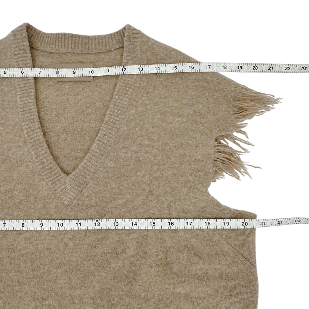ZADIG and VOLTAIRE Sweater Vest in Tan XS Zadig & Voltaire