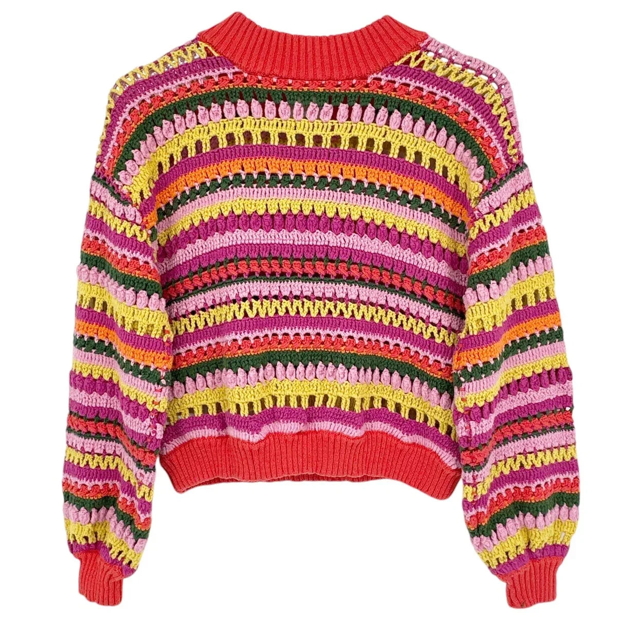 FARM RIO Fruit Dream Crochet Sweater XS - flyKAMP