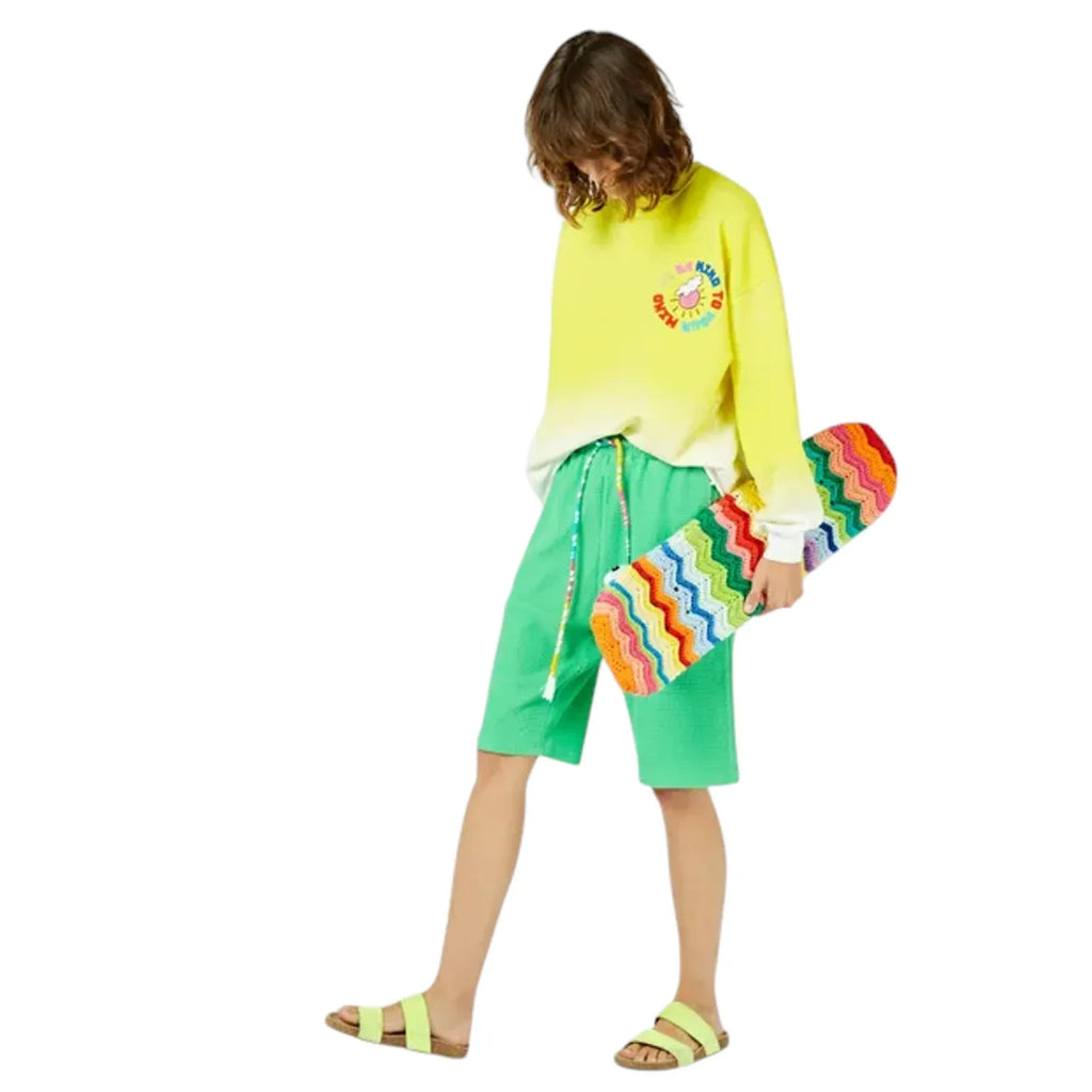 MIRA MIKATI Embroidered "Be Kind to Your Mind" Sweatshirt S - flyKAMP