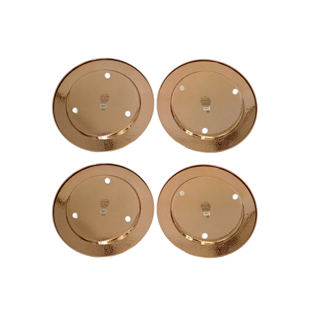 WILLIAMS-SONOMA Hammered Copper Charger Plates ||| Set of 4 Williams-Sonoma