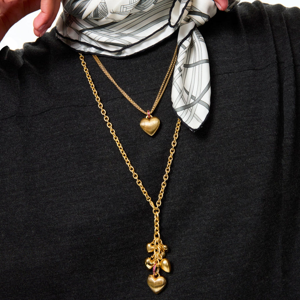ROXANNE ASSOULIN The Family of Hearts Pendant Necklace Roxanne Assoulin