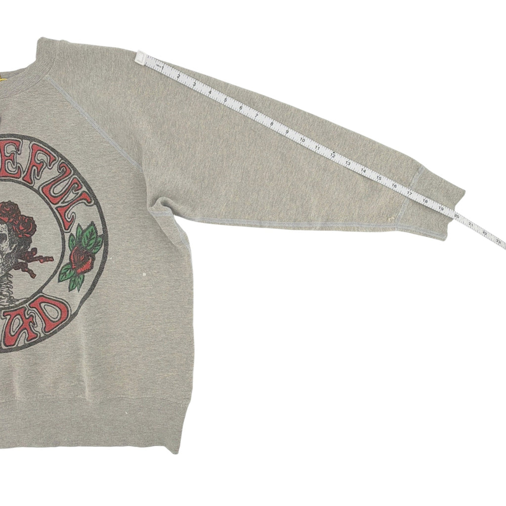 MADEWORN Grateful Dead Sugar Magnolia Shrunken Sweatshirt in Heather M Madeworn