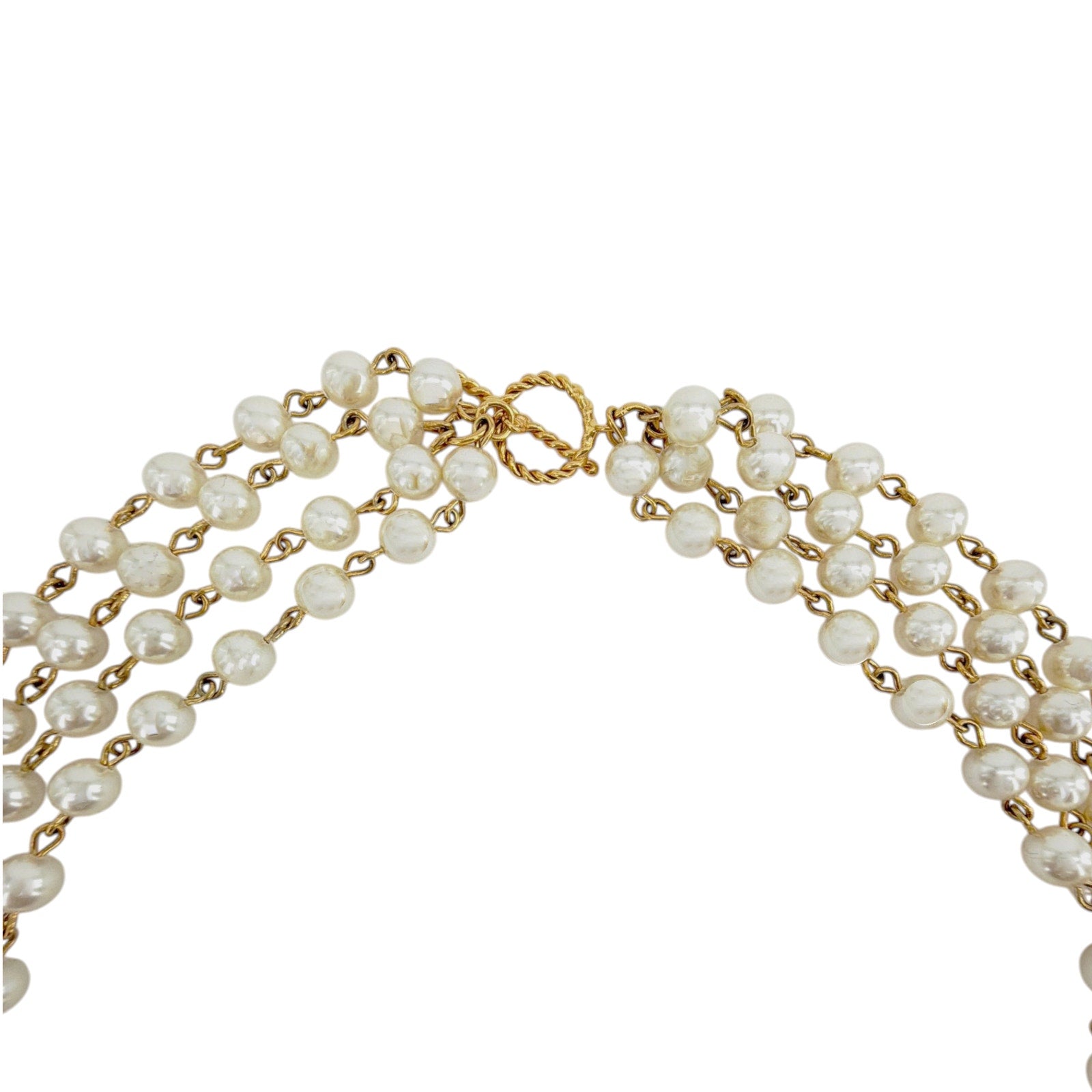 VIRGINS SAINTS & ANGELS VSA Magdalena Necklace 6mm Pearl Cream & Gold Virgins Saints & Angels