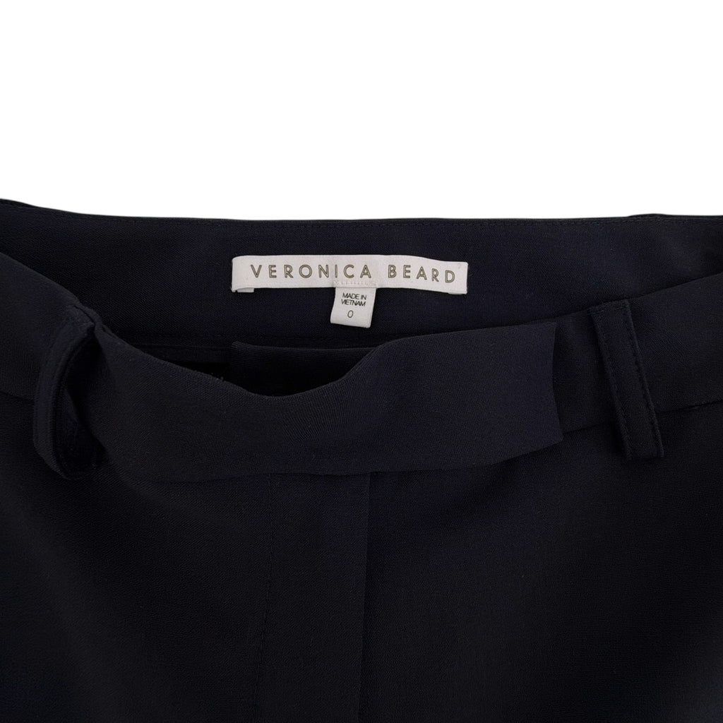 VERONICA BEARD Slim Cigarette Pants in Navy 0 Veronica Beard