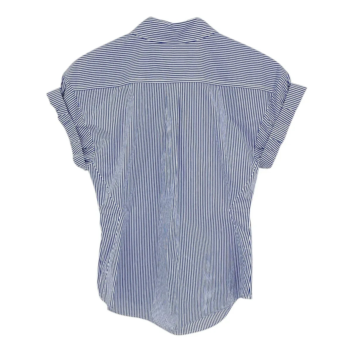 FRAME Button Down Striped Rolled Sleeve Top S - flyKAMP