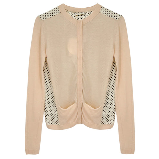 CHLOE Alba White Cardigan S