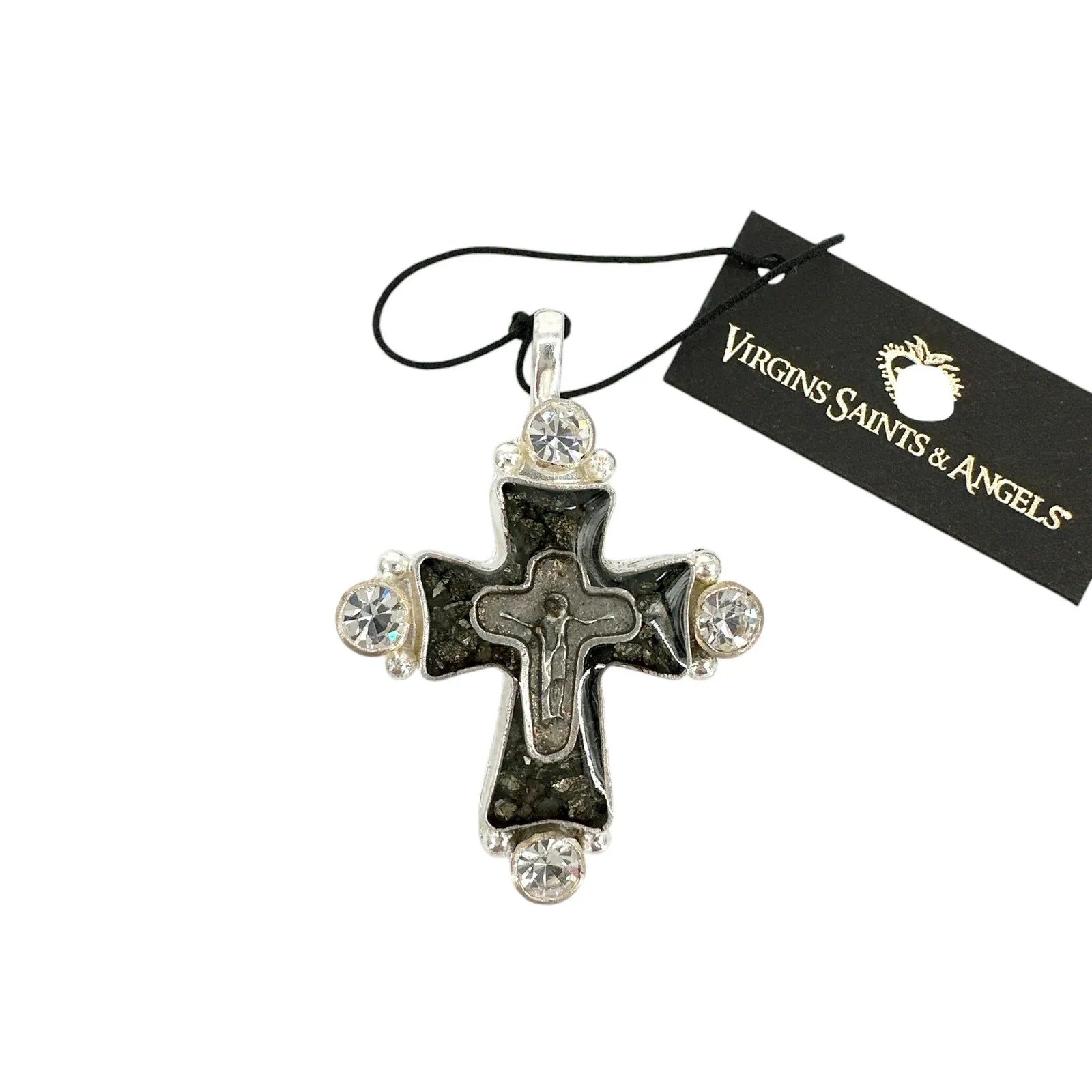 VIRGINS SAINTS & ANGELS VSA Maria Cross Medallion in Silver - flyKAMP