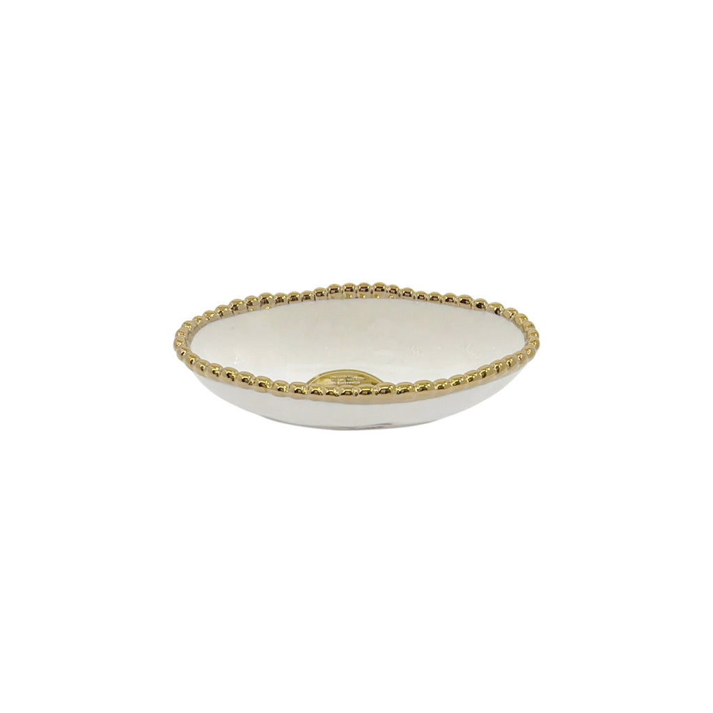 PAMPA BAY Golden Salerno Long Condiment Bowl Set of 2 Pampa Bay