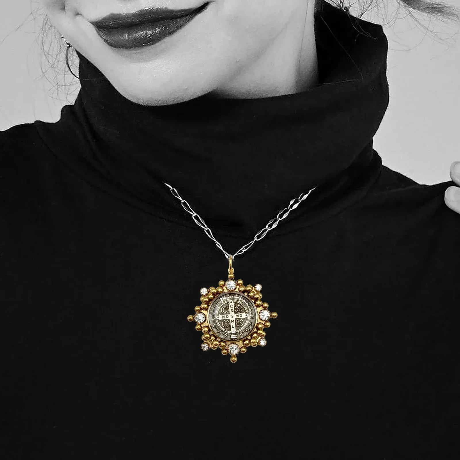 VIRGINS SAINTS & ANGELS VSA Cloister San Benito Charm in Gold - flyKAMP