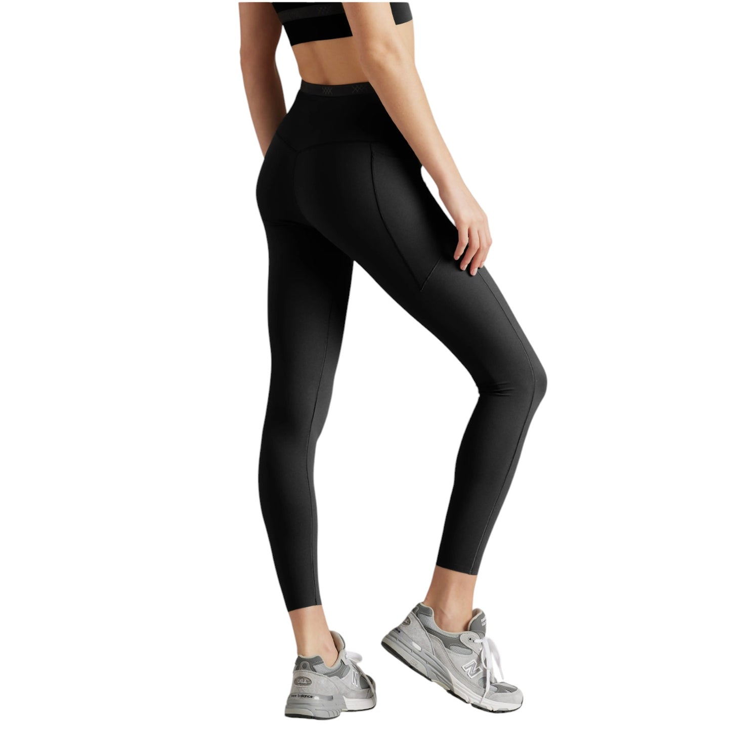 RHONE Banded Hi-Form 7/8 Pocket Legging in Black XS