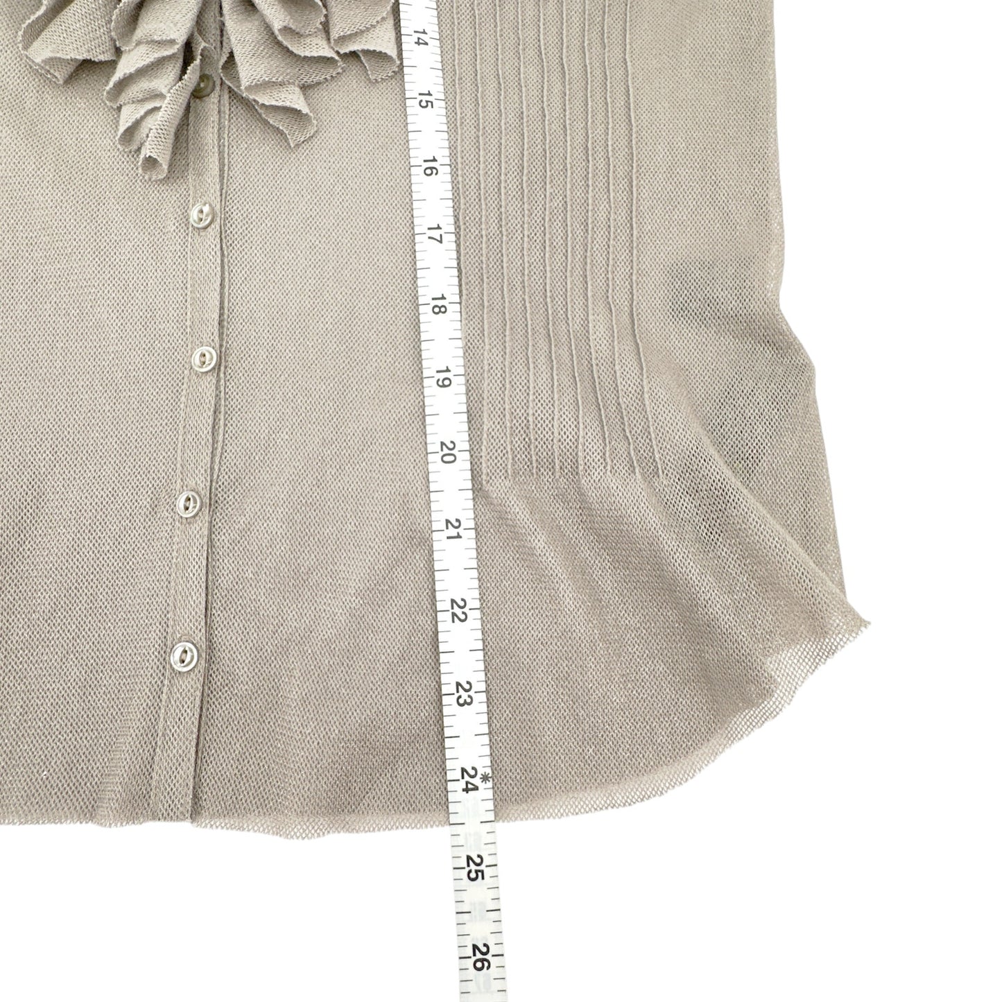 RALPH LAUREN BLACK LABEL Ruffle Blouse M