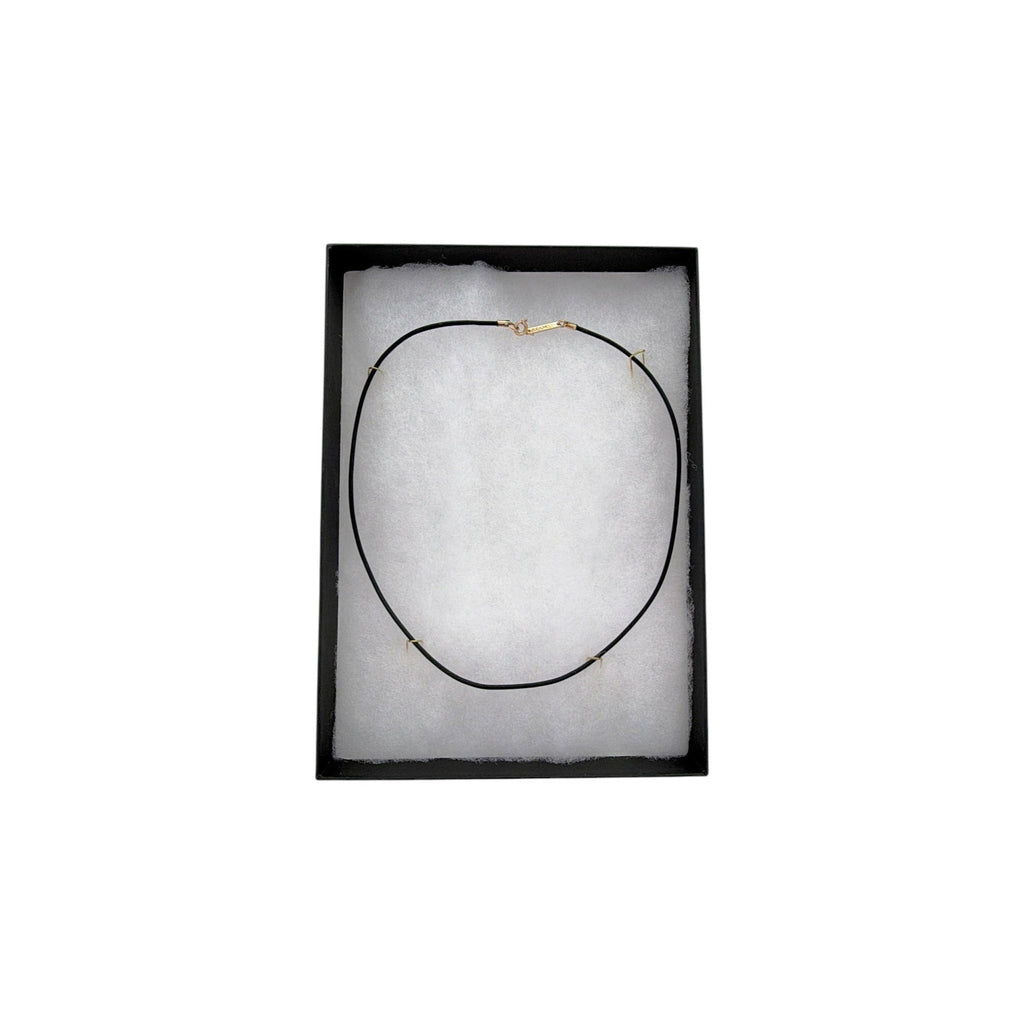 ZOE CHICCO 14k Gold Leather Cord Necklace in Black Zoe Chicco