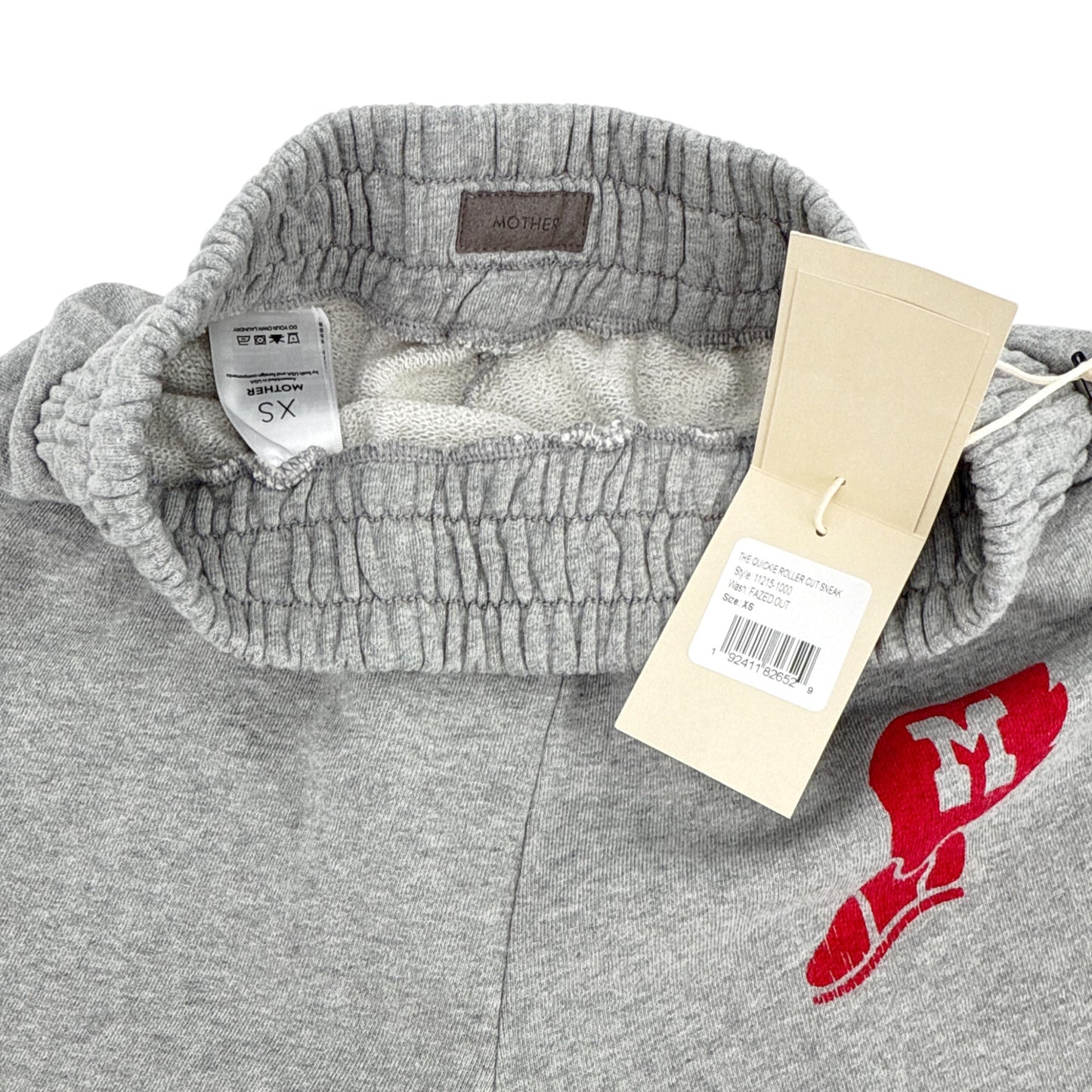 MOTHER The Quickie Roller Cut Sneak Pants in Fazed Out XS