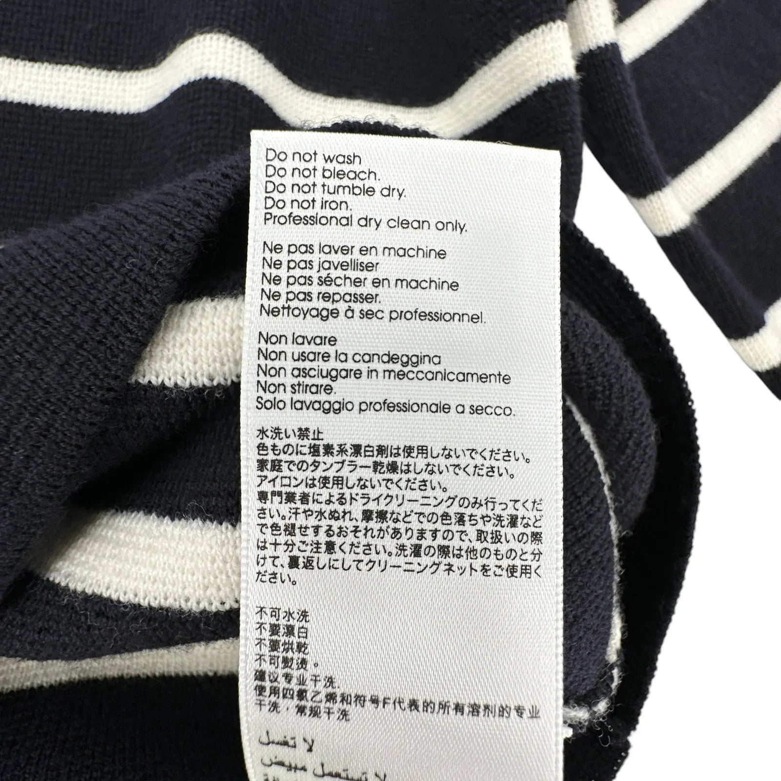 3.1 PHILLIP LIM Sailor Stripe Lace Cuff Sweater S - flyKAMP