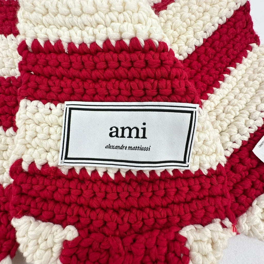 AMI Alexandre Mattiussi Crochet Pompom Scarf - flyKAMP