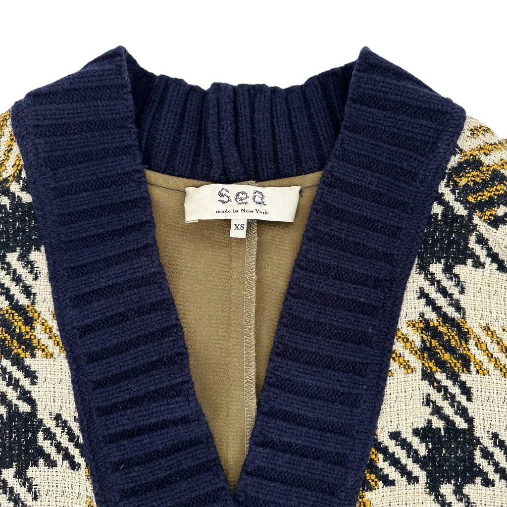 SEA NEW YORK Houndstooth Boyfriend Cardigan XS - flyKAMP