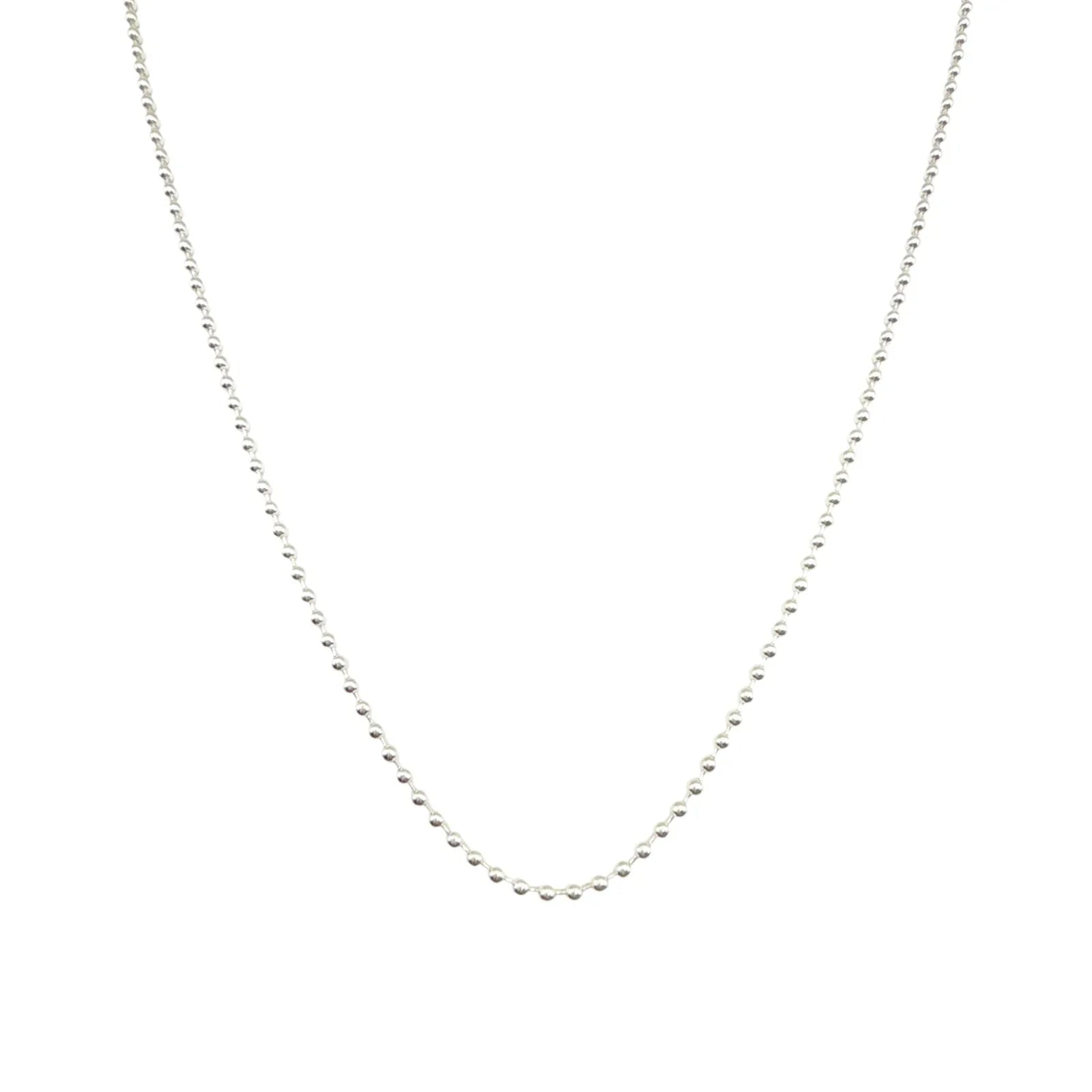 VIRGINS SAINTS & ANGELS VSA Bronze Ball Chain Plated in Silver - flyKAMP