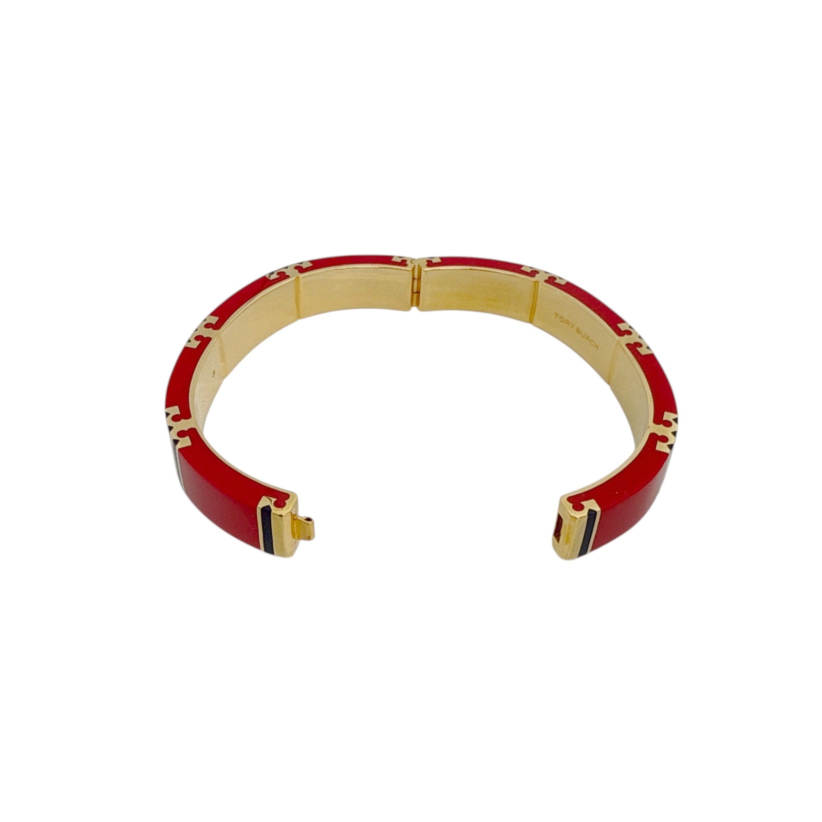 TORY BURCH Icon Enamel Bracelet in Tory Gold / Red / Navy Tory Burch