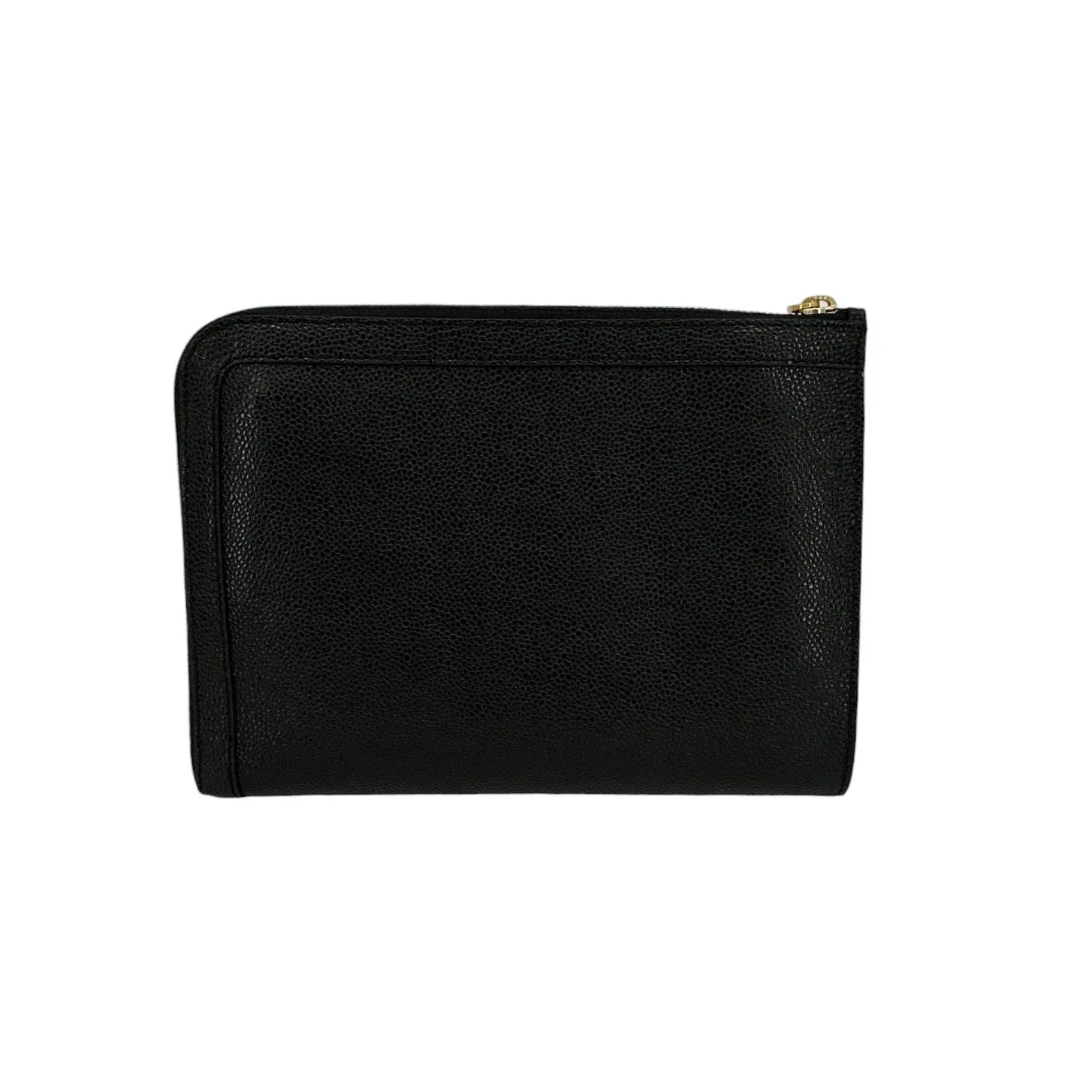 THOM BROWNE Mini Pebble Grain Gusset Folio - flyKAMP
