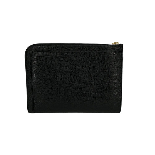 THOM BROWNE Mini Pebble Grain Gusset Folio - flyKAMP