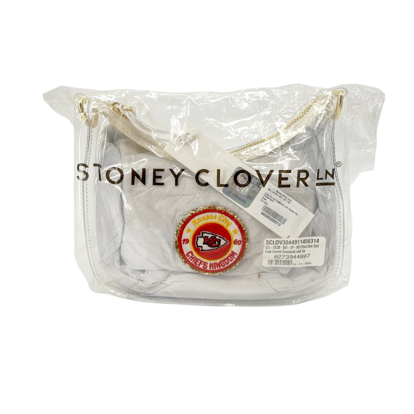 STONEY CLOVER LANE Kansas City Chiefs Clear Crossbody Bag