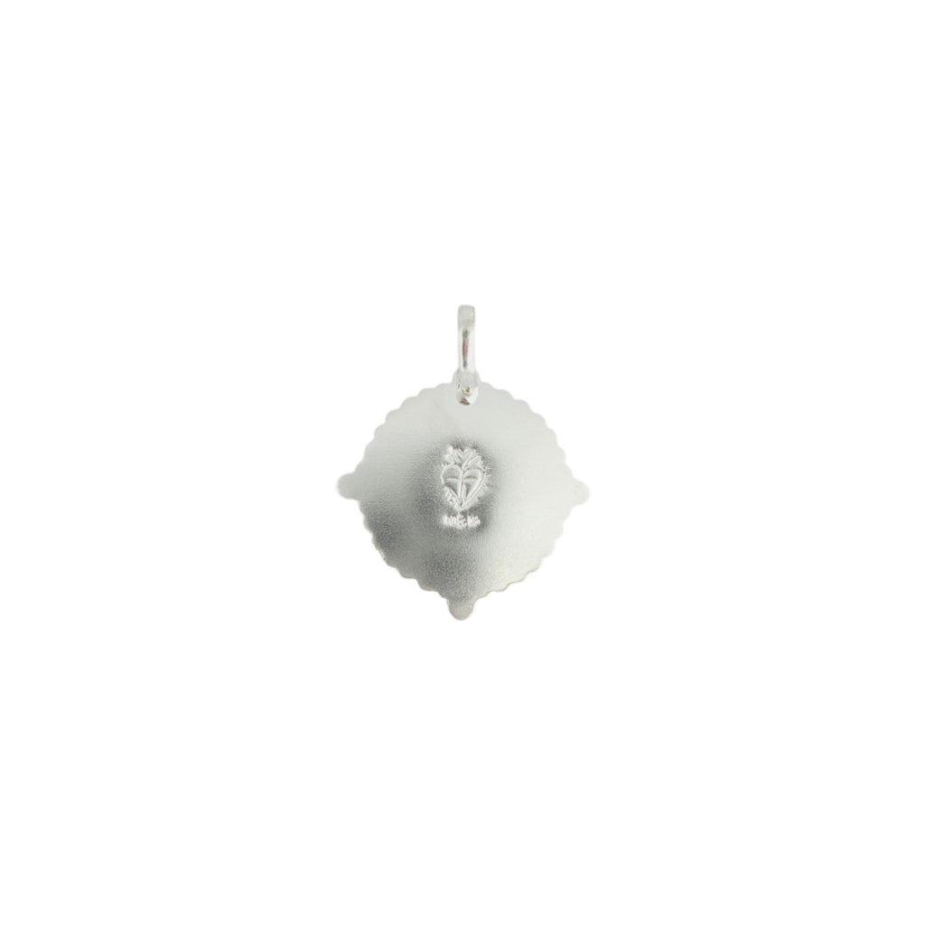 VIRGINS SAINTS & ANGELS VSA Bespoke San Benito Medallion in Silver Virgins Saints & Angels