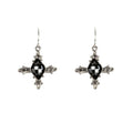VIRGINS SAINTS & ANGELS VSA Ice Cross Earrings in Silver & Night - flyKAMP